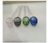 Tubulações de vidro coloridas lidar com tubulações curvas mini acessórios de fumo lindos x1