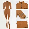 Sibybo 2 Piece Outfits Women Hot Letter Zipper Tracksuit Spring Turtleneck Tops And Legging Sets Femme Casual Sport Matching Set Y0702