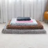 ラージドッグベッドジッパーペットソファーベッド猫マット取り外し可能なカバー正方形の洗濯洗い可能なソリッドカラーペット猫マット冬の暖かい眠っている210924