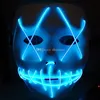 24 horas Envio de Halloween Scary Fantasma Máscaras Brinquedo El Arame Incandescência Masquerade Full Face Mask Máscara Fatos Festa Presente Gyq Gyq