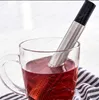 Tea Strainer Stick Stainless Steel Pipe Design Mesh Tea Filter Portable Tea Infuser Teaware