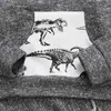 Moda Design Bawełna Noworodka Kid Baby Boy Dinozaur Odzież Bluzy Topy Płaszcz Długie Spodnie Stroje Zestaw G1023