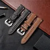 Watch Bands Vintage Thick Genuine Leather Watches Straps 18mm 20mm 22mm 24mm Stainless Steel Clasp Handmade Watchband Accessories