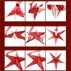 Papel de Natal Star Lanterna 3D Pentagrama Lampshade para Christmas Xmas Party Holloween Aniversário Hangin