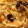 Fai da te Fata Luce Stringa di Natale 5m 250led 10m 500led Ghirlanda di luci per la cerimonia nuziale Capodanno Festa Room Decor 8 modalità