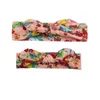 Moda Print Bunny Orelhas Pai-Child Hairband Confortável Soft Elastic Headband DIY Infantil Headwear Baby Photography Adereços