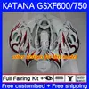 Corps pour SUZUKI KATANA GSXF750 GSXF600 GSXF 600 750 CC 03-07 18No.136 600CC 750CC GSX600F 2003 2004 2005 2006 2007 GSXF-600 GSX750F 03 04 05 06 07 Carénage noir d'usine OEM