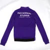 TEAM Race Fit PNS Winter Thermal Fleece Cycling Jerseys Long Sleeve Bike Ropa Ciclismo With Zipper Pocket Purple Racing Jackets