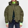 Causal Women Zipper Wadded Jacket Fashion Ladies Hooded Thick Outercoat Streetwear Female Chic Army Green Short Coat 210427