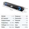 LED Computer Sound Bar Bluetooth Speaker Soundbar USB 3D Stereo Bass Subwoofer AUX Laptop PC SPEAKERS caixa de som altavoz