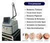 Portable de haute qualité pico sure laser Enlèvement de tatouage Spot Pigment Machine de traitement Supprimer les taches de rousseur taupes avec 532nm 755nm 1064nm 1320nm