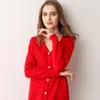 Cardigan femme lång lös stickad tröja långärmad v nacke jumper cardigans casual streetwear mode pull femme coat höst