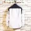 Automne Printemps Vêtements Chinois Blanc Slim Fit Chemise Hommes Manches Longues Blouse Oversize Casual Pour Homme 210626