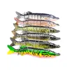 1 pcs tamanho grande 6 cores mais recente multi articulado baixo bass isenes de pesca de plástico swimbait pia ganchos Enfrentar 20.7cm 66g 244 b3