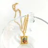 Loyal Heilige Hanger Jewel Moeder 24 K Gele Solid G / F Gold CZ Lady Mary Goddess Icon Fine Ketting Ketting 600mm