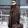 Men039s Mink Coat Whole Spring and Autumn Designer Thickening Medium Length Haining Large Imitation Leather Fashion CDWF6092113