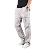 Męskie spodnie Tactical Cargo Mężczyźni Joggers Bawełna Khaki Prosto Mężczyzna Dorywczo Spodnie Multi Pocket Streetwear S-4XL