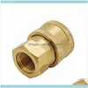 Watering Levert Patio, Lawn Garden Thuis Tuinwatering van apparatuur 15mm Snelle release connector naar 3/8 inch vrouwelijke adapter druk was