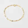 14K guldfylld kedja armband handgjorda boho charms armband vintage anklets för brudtärna gåva kvinnor smycken