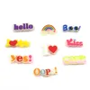 100 stks Custom Soft PVC Lichtgevende Sweet Accessoires Glow Shoe Charms Jibitz voor Clog Gloeiend