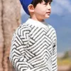 Jungen Mädchen Pullover Stricken Baumwolle 2021 Einfache Warme Winter Herbst Plus Verdicken Samt Baby Kinder Jugendliche Kinder Kleidung Y1024