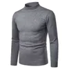 Men High Neck Cashmere Knitwear Autumn Winter Thick Warm Turtleneck Sweater Male Slim Pullover Casual Solid Long Sleeves Tops Y0907