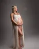 2021 Simple Plus Size Pregnant Ladies Maternity Sleepwear Dress Nightgowns For Photoshoot Lingerie Bathrobe Nightwear Baby Show