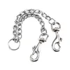 Nystainless Steel Double-Head Dog Leashes Twin Lead Traction Belt Pet Chain för promenader Två hundar 2,5 * 40cm RRF12161