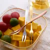 Fourchettes 6 Couleurs En Acier Inoxydable Multicolore Fourchettes Fruits Salade Gâteau Utile Fourchette À Dessert Pour Snack Vaisselle Cuisine Bar Outils