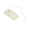 100Pcs/lot Business Signs Kraft Paper Tags Label Luggage Wedding Note +String DIY Blank price Hang tag Kraft Gift Silver Gold Colors Wholesale