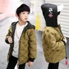 Coat Children's Winter Cotton Suit 2021 Big Hooded Down Jacket Boys And Girls Foreign Appearance Wearing