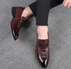 Tamaño grande 37-48 Estilo clásico Hombres Zapatos de diseñador Oxford Brogue Cuero Negro Marrón Con cordones Formal Boda Oficina Lujos Zapato de vestir