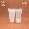 30 ml en plastique cosmétique tube souple rechargeable nettoyant pour le visage crème pour les mains bouteille shampooing Lotion Squeeze conteneur givré Clearbest qualtity