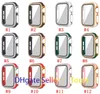 für Apple Watch Series 7 41 mm Hüllen Laser Hard PC Bling Diamond Cover mit Displayschutzfolie aus gehärtetem Glas 45 mm 44 mm 42 mm 40 mm 38 mm