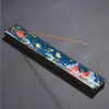 Cerâmico Enamel Incense Stick Titular Queimando Joss Insemence Box Burner Catcher Catcher Home Incenso Queimador CCF6841