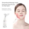 LED luz face beleza massageador de massager vibração rejuvenescimento aquecimento ombro pescoço relaxamento rosto limpador pele elevador