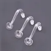 Whoelsale curvado tubo de queimador de óleo de vidro grosso 10mm 14mm 18mm masculino feminino bubbler queimador de óleo para tubos de água borbulhador bong acessórios para fumar