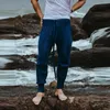 Pantalons pour hommes Automne Hiver Hommes Mode Slim Coupe Casual Casual Pantalon Jogging Pantalon Mid-Taille Cordon de cordon 2022 Streetwear