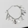 Link, Chain 1pcs The Charm Pendant Bracelet Stile punk Zombie e cappello