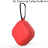 For Samsung Galaxy Buds Live Bud Pro Buds 2 Case Silicone keychain Earphone Cover shell with Carabiner Hook