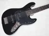 High Quality Black Electric Bass Guitar with 5 Strings,3 Pickups,Rosewood Fretboard,Black Pickguard
