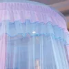 DIA120CM Bed Canopy Hung Dome Mosquito Netto Prinses Bed Tent Gordijn Opvouwbare Double Colors Elegant Fairy Lace