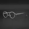 Tornillo y menos vintage redondo acetato acetato de acetato enmarcadores hombres mujeres myopia óptica prescripción anteojos retro círculo gafas moda sungl