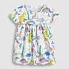 女の子のドレスリトルマーベン2021夏の赤ちゃんの女の子服ブランドのドレス幼児の綿動物プリント半袖2-7歳