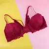 Beauwear Front Closure Sexy Lace Bra For Women Unlined Push Up Bra Comfort Underwear Backless Bralette Sexy Lingerie 36-44 C Cup 210623