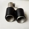 One Pair IN 63MM OUT 89MM H Style AK Matte Carbon Exhausts Pipe Akrapovic Car Pipes Tail Tip4247491