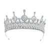 Hårklipp Barrettes Zircon Wedding Crown Alloy Rhinestone Bridal Style Headdress