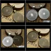 Other & Components Jewelry25Mm Sier Plate Necklace Pendant Setting Cabochon Cameo Base Tray Bezel Blank Fit 25Mm Cabochons Jewelry Making Fin