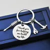 Father's Day Keychain Pendant Stainless Steel Hammer Screwdriver Wrench Keychains Dad Tools