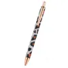 Leopard Ballpoint Pens Retractable metal pen 1.0mm wholesale gifts Home School Office Supplies T2I53396